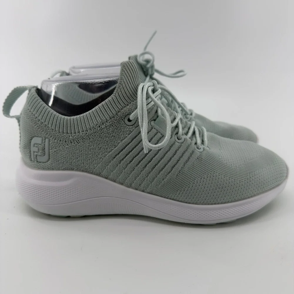 FootJoy Flex XP Womens Sage Green Spikeless Golf‎ Shoes Size 5.5 M